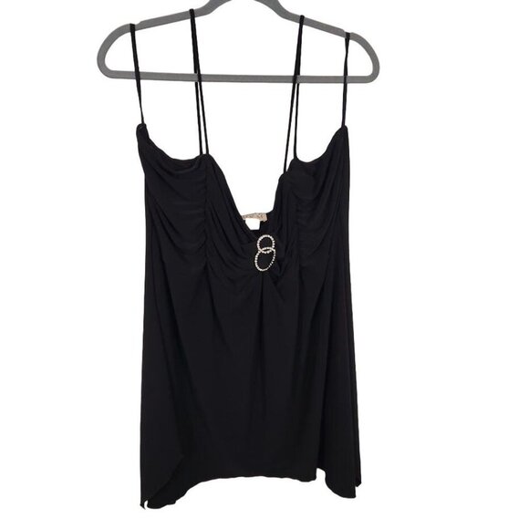 MKM Designs Ruched Top‎ Halter Blouse in Black Size 3X - Picture 1 of 5